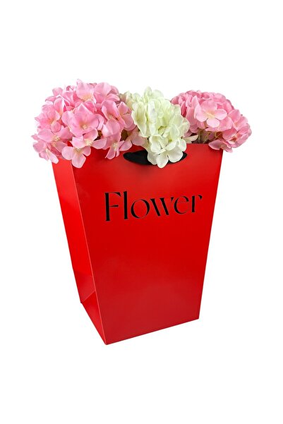 OEM Set 2 Pachete pentru Flori Hârtie Roșu 30x20x34
