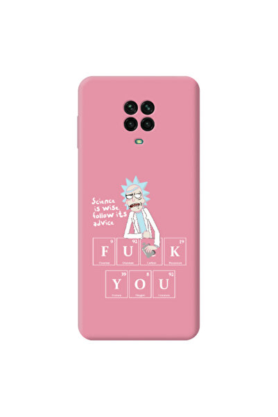 Other Xiaomi Redmi Note 9 Pro Rick Scince is wise Pink Colored Silicone TPU Θήκη
