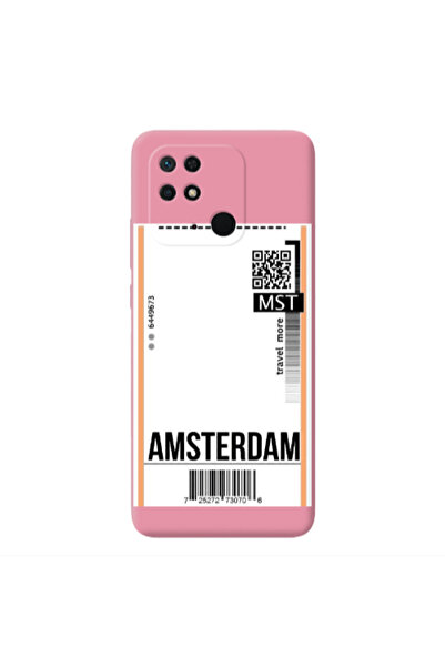 Other Xiaomi Redmi 10C Amsterdam Travel More Pink Colored Silicone TPU Θήκη