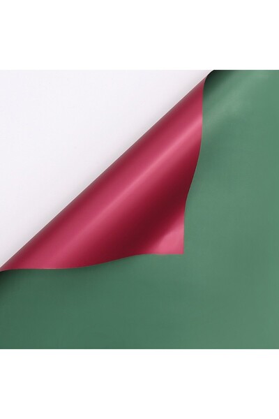 OEM Bicolor Plastic Cellophane Green+Wine 58x58 cm