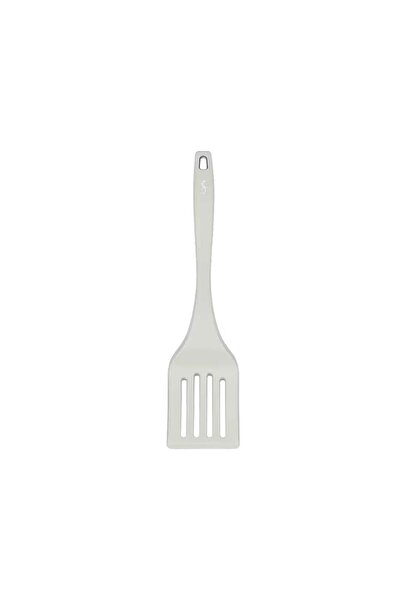 Lurch - Platin Silikon Delikli Spatula 32,5 cm Açık Gri - Yanmaz, Yapışmaz, B...