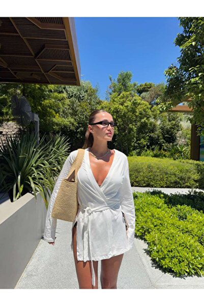 BB Bensu Buyruk Double-Breasted Kimono Ecru