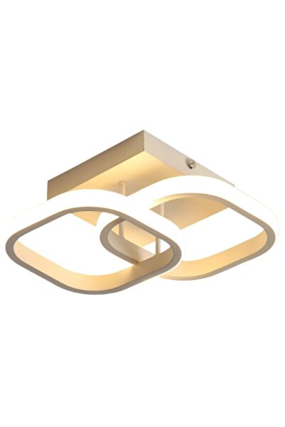 Velaris Plafonieră LED 22W Design Modern cu Pătrate Acril Alb Metal 29x19x9 c...