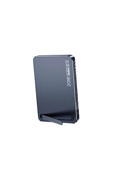 TU&YA ®   Baterie externă magnetică, 10.000 mAh, wireless 2-în-1, suport plia...