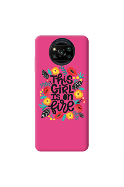 Other Xiaomi Poco X3 /X3 Pro This Girl Fuchsia Colored Silicone TPU Θήκη