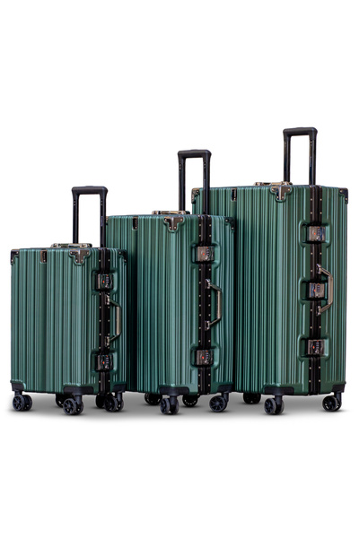ZAAPPY Aluminum Frame Unbreakable Luggage 3Pcs Set (20/24/28 Inch) Polycarbon...
