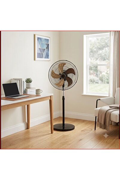 alharbi22est Dinex 65W 5-Blade Pedestal Fan
