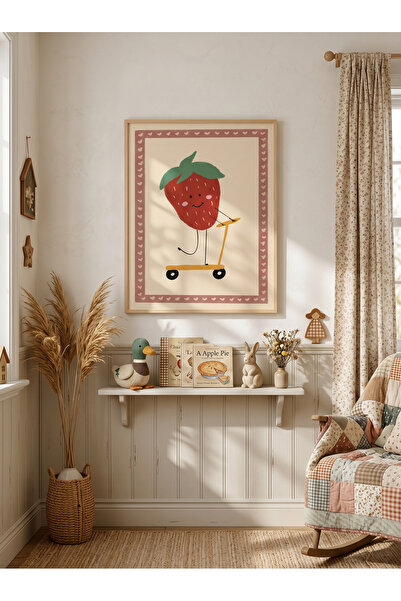 Creatick Design İskandinav Tarzı Masif Ahşap Çerçeveli Çocuk ve Bebek Odası M...