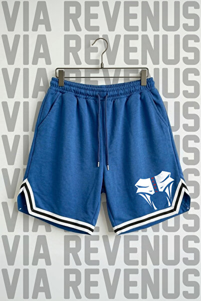 Vordevia Rebel Printed Unisex Vortex Fabric Sports Training Shorts with Strip...