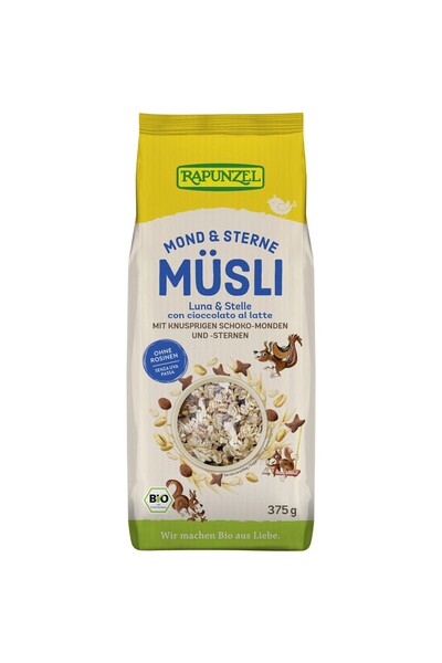 Rapunzel Musli in forma de luna si stele,