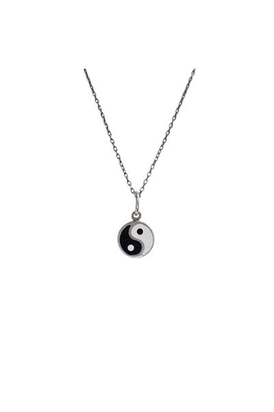 Sln Gümüş Ying-Yang Gümüş Kolye