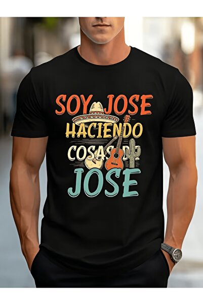 2mcup Men'S Pure T-Shirt, Featuring a Jose-Themed Guitar Mexican Hat Print, S...