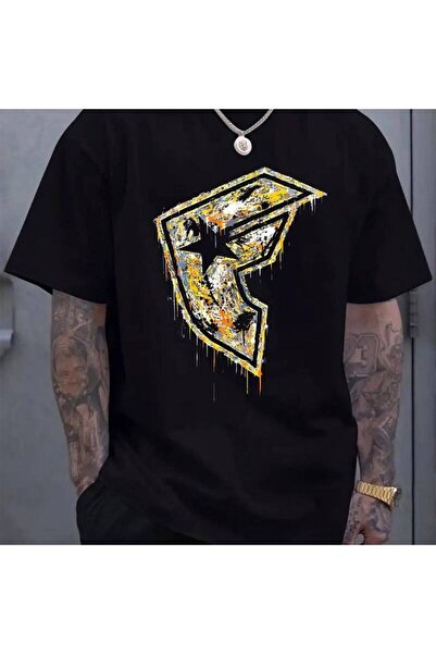 12 Teknoloji Men's casual short-sleeve round-neck T-shirt, printed appliqué d...