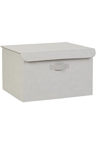 Yıldızan edl shop صندوق بغطاء رمادي بنمط جلد السمكة 48 × 40 × 30 سم edl shop ...