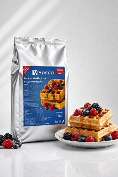 vosco Belgian Waffle Tozu 1 Kg - Profesyonel Waffle Karışımı