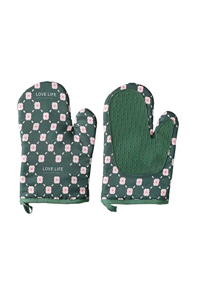Rao Set 2 Manusi Cuptor RAO, Manusa de Bucatarie, Rezistenta 330 Grade, Texti...