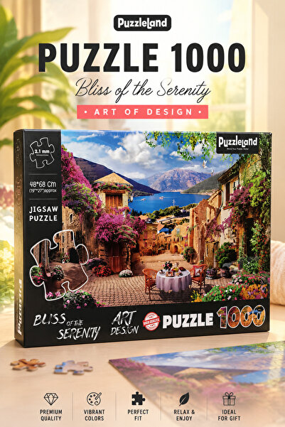 kidssan games Puzzleland Bliss of the Serenity 1000 Parça Puzzle – 48x68 cm Y...