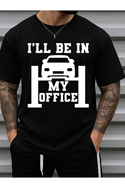BASEPULSE Men's Funny Car Humor T-Shirt 100% Cotton 180gsm Black Short Sleeve...