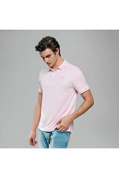 Giordano قميص بولو رجالي بقصة ضيقة وملمس سائل