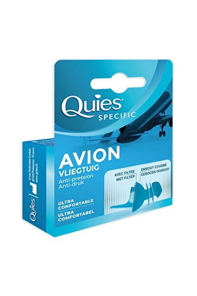 Quies Spesific Air Travel Anti-pressure Ωτοασπίδες σε Μπλε Χρώμα, 1 Ζεύγος