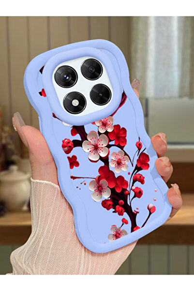 Hontinga Redmi Note 14 Pro 4G Uyumlu Kılıf kamera koruyucu Mavi Silikon Coupl...
