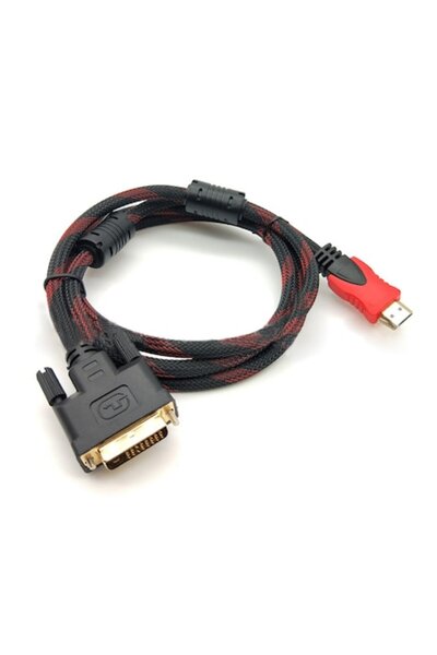 DETECH Cablu HDMI la DVI (24+1), 5m, contacte placate cu aur, dublu ecranat