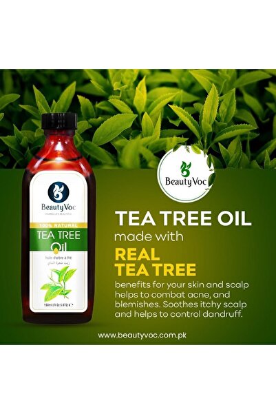 Beauty Voc Essential Tea Tree Oil Pure and Herbal Oils, 150 Ml