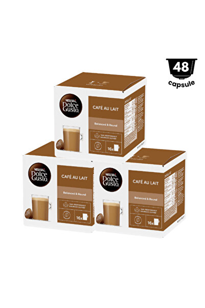 NESCAFÉ DOLCE GUSTO 48 capsule Nescafè Dolce Gusto Café au Lait ,3×16 Capsule