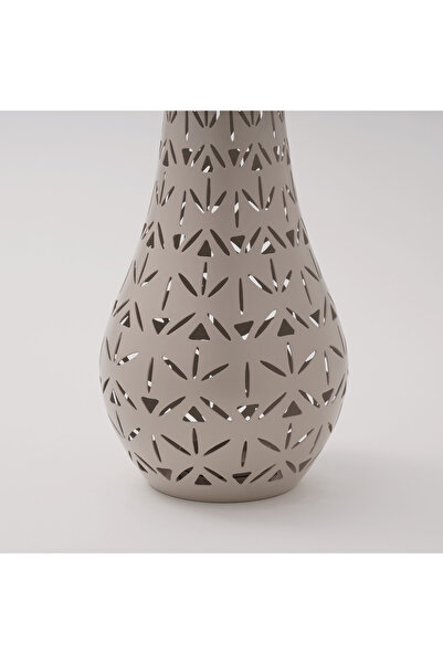 homez Najd Collection Metal Lantern 20X20X40Cm Beige