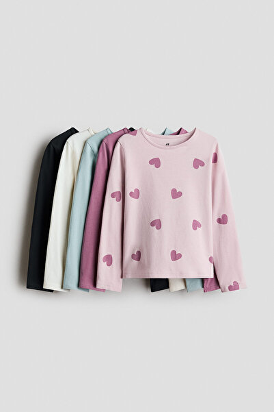 H&M 5'li Uzun Kollu Tişört