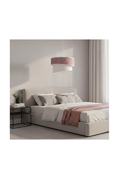 Other GloboStar Sonia Κρεμαστό Φωτιστικό Ροζ με Ντουί E27 30x30x90εκ.