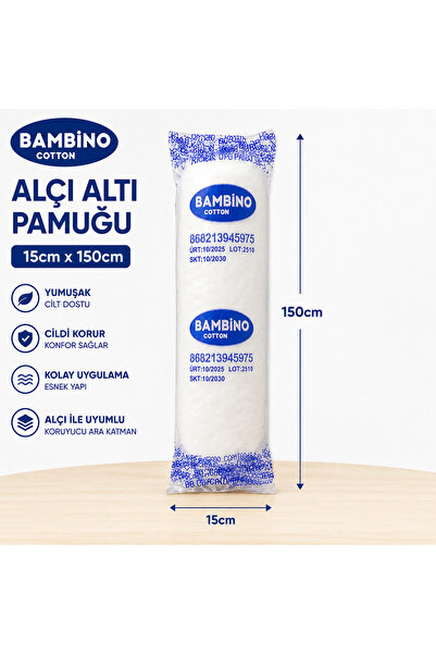 Bambino Alçı Altı Pamuğu 10cm×150cm (10 Paket)