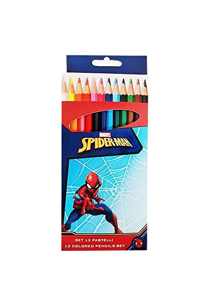 SPIDERMAN Σετ χρωματιστών μολυβιών = 12 Χρώματα