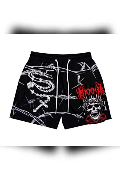 COZYWEAR Printed Men's Black Shorts