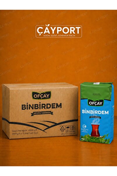 Ofçay Binbirdem Keyifli Harman Siyah Çay 1 Kg x 12 Adet (12 Kg Koli)