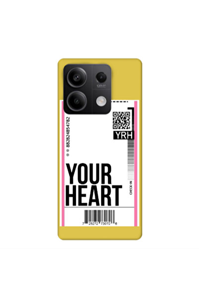 Other Xiaomi Redmi Note 13 5G Your Heart YRH Yellow Colored Silicone TPU Θήκη