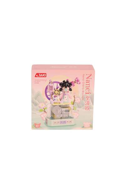 Angel Of Life HK114 JAKİ KİRAZ ÇİÇEĞİ MÜZİK KUTUSU 127 PARÇA BLOCK OYUNCAK
