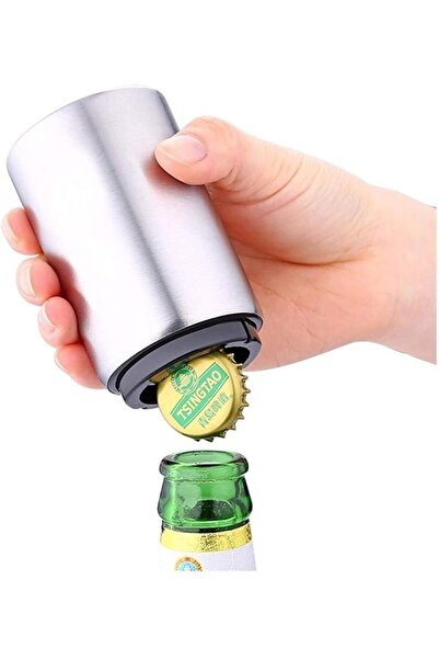The Bros Auto Bottle Opener, Magnetic Automatic Beer Cap Remover Stainless St...