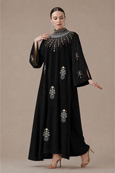 led style Luxurious embroidered jalabiya