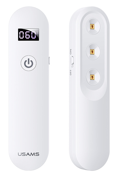 Usams UV Αποστειρωτής ultra mini US-ZB159,με οθόνη & μπαταρία, λευκός