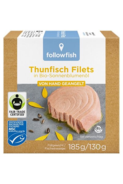 Followfish File de ton in ulei bio de floarea-soarelui