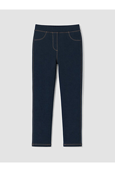 LC Waikiki Rmz Gi̇yi̇m Farkiyla Girls' Denim Look Leggings
