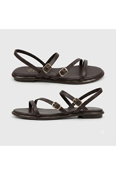 KİNDEP (White) Casual Women's Sandals Brown