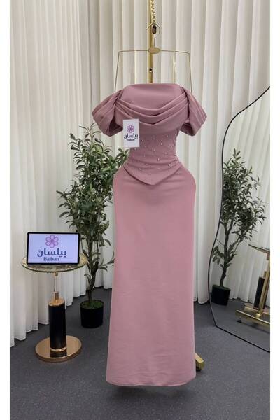 Bailsan long pink dress