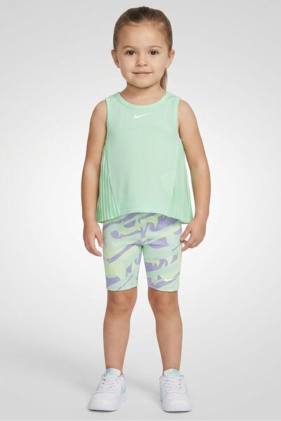 Nike Toddlers Girl 2 Pieces Brand Logo Tank Top And Short Set, Multicolor