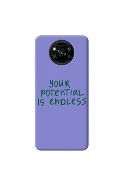 Other Xiaomi Poco X3 /X3 Pro Your potential is endless Purple Colored Silicon...