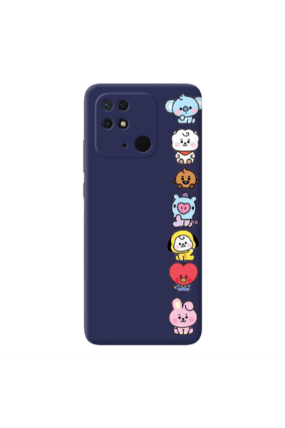 Other Xiaomi Redmi 10C Lovely animals Dark blue Colored Silicone TPU Θήκη