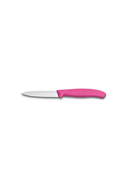 Generic Brand Cutit pentru legume, 8 cm, otel inoxidabil, roz