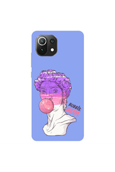 Other Xiaomi Mi 11 Lite Pin Bubble Light Purple Colored Silicone TPU Θήκη