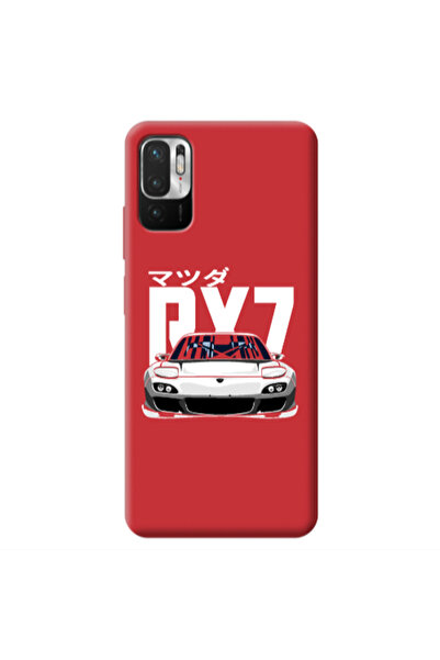 Other Xiaomi Redmi Note 10 Pro 5G Car Rx7 Red Colored Silicone TPU Θήκη